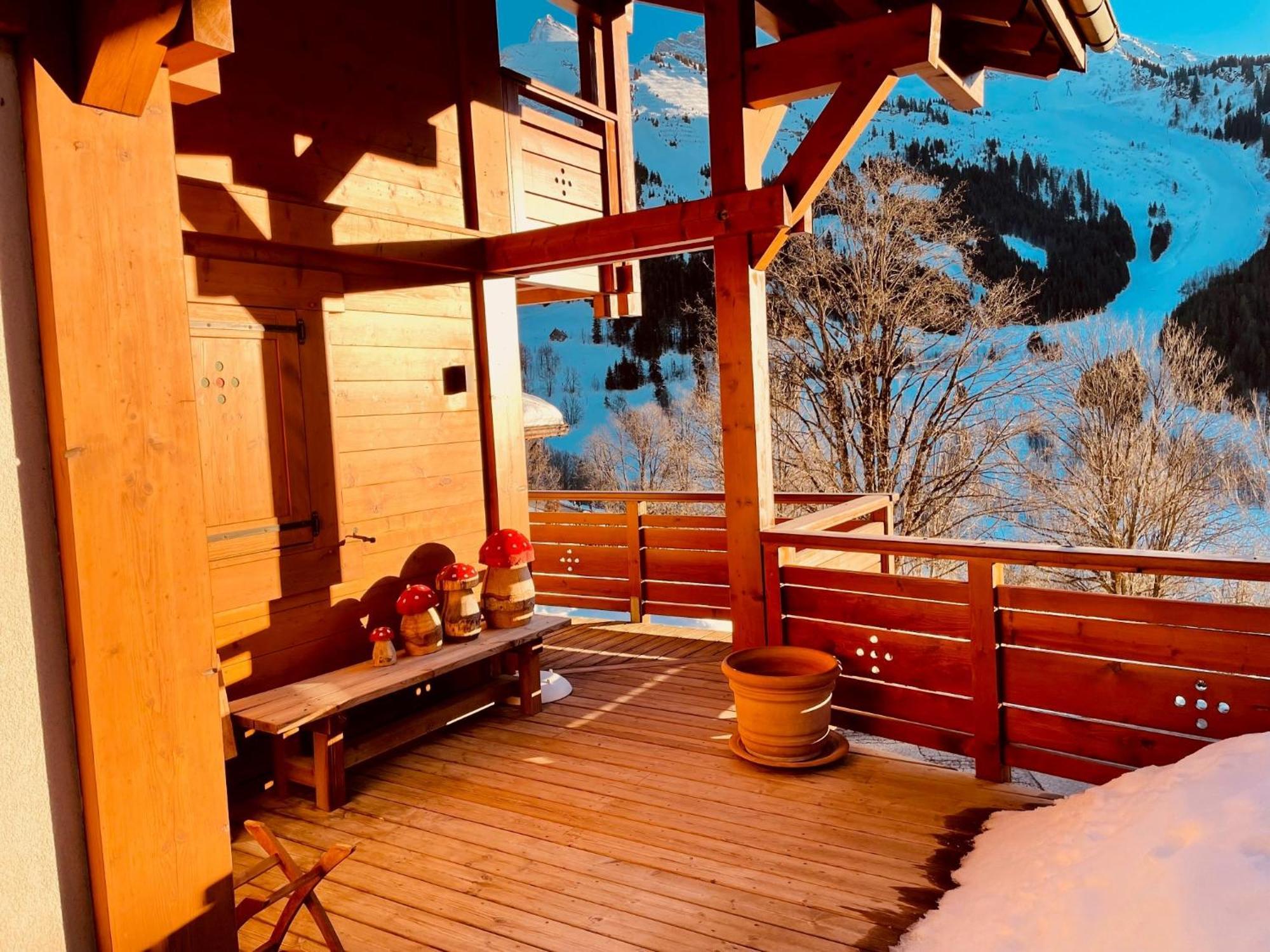 Cosymontagne - Le Chalet - 3Ch - 8 Pers- Terrasse Sud, Magnifique Vue La Clusaz Εξωτερικό φωτογραφία